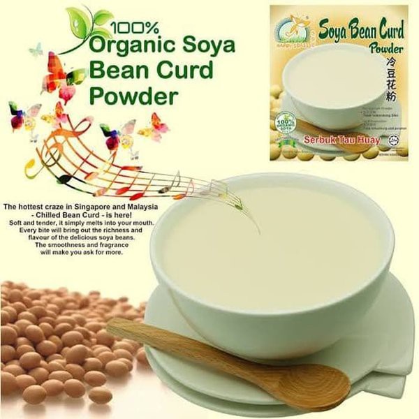 Happy Grass Soya Bean curd Powder / Serbuk Puding Kembang Tahu 80 gr HALAL MUI