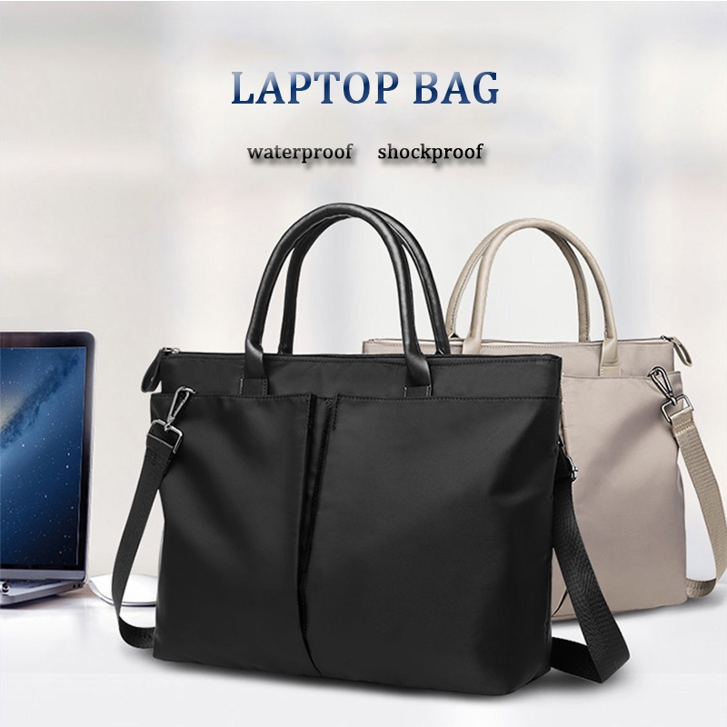 SmallLee 14 15.6 Inch Tas laptop tahan air Tas Kasual Tas Tangan