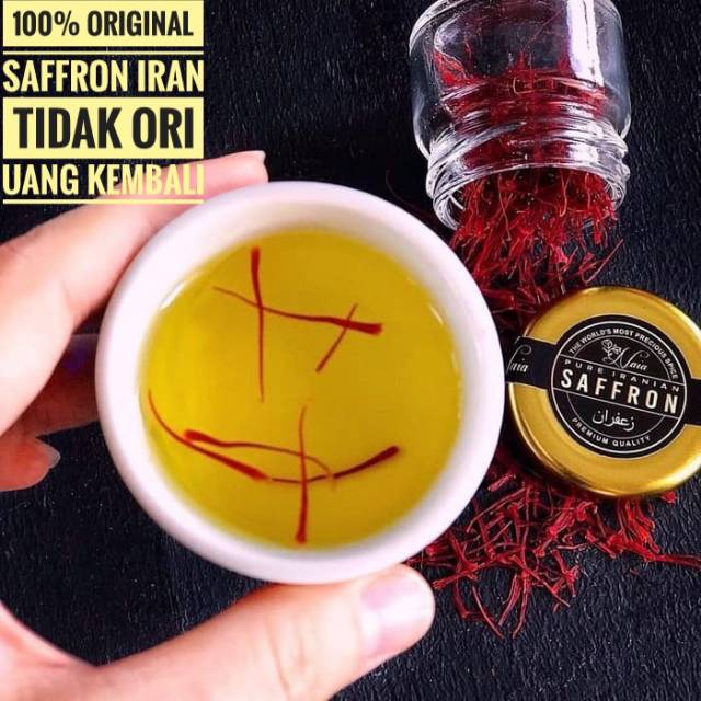 

100% ORIGINAL SAFFRON IRAN SUPER NEGIN 1Gram SAFRON IRAN ASLI
