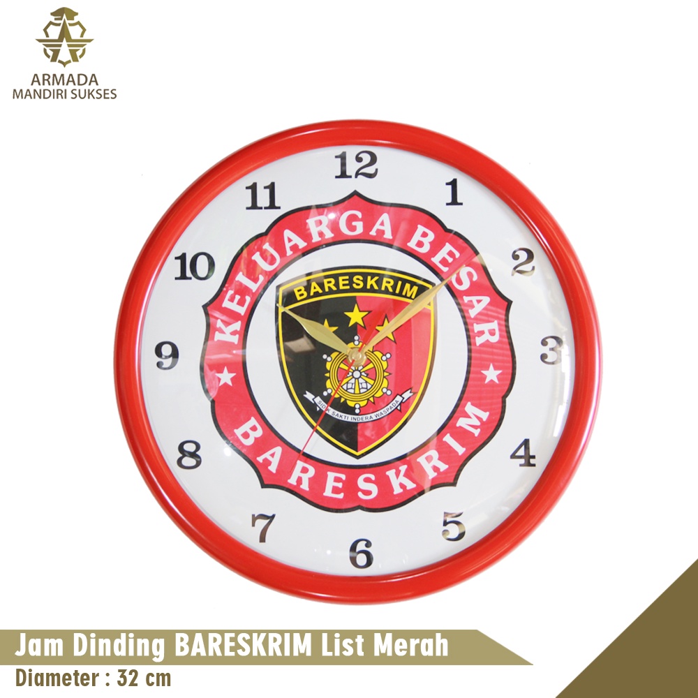 Jam Dinding Logo Bareskrim - Jam Dinding Bareskrim