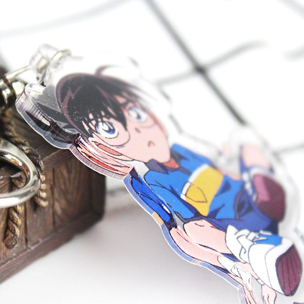 Gantungan Kunci Model Miniatur Detektif Conan Bahan Akrilik Untuk Hadiah Anak