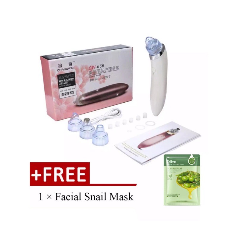 Alat facial kecantikan wajah Portable homeuse vacum comedo and diamond dermabrasi pengangkat komedo