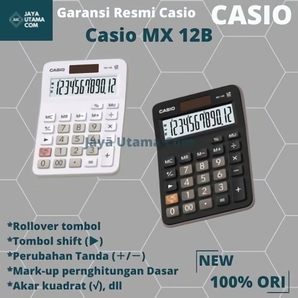 Kalkulator Casio MX 12B White