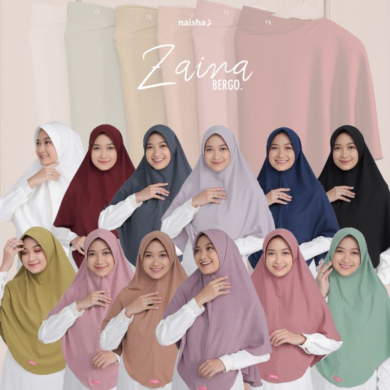 zaina bergo Naisha | bergo jumbo | bergo naisha | bergo halus | bergo premium | bergo terlaris| jilbab terlaris jilbab terbaru jilbab cantik jilbab simple