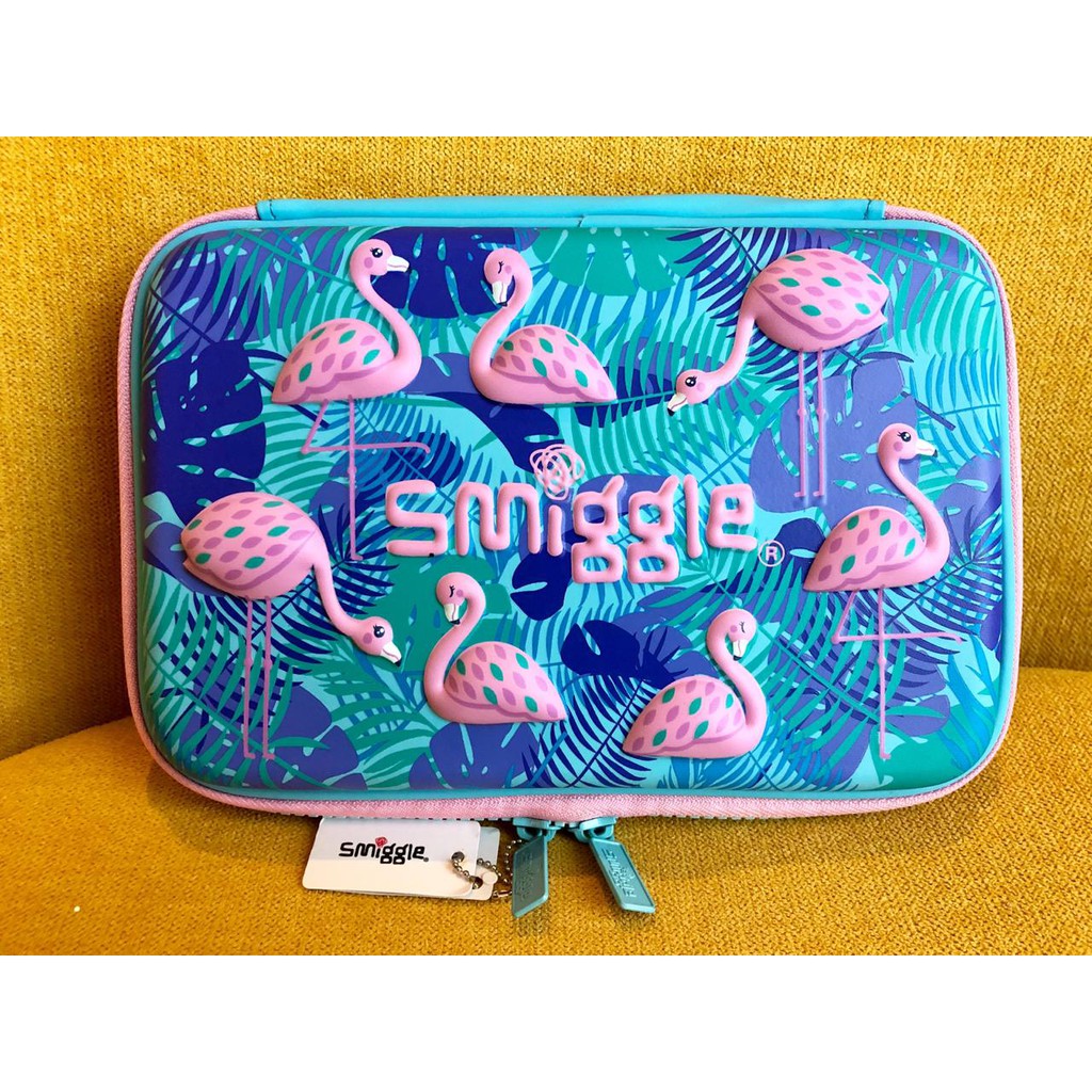 

SET: Smiggle Imagine (Flamingo) Hardtop Pencil Case Set