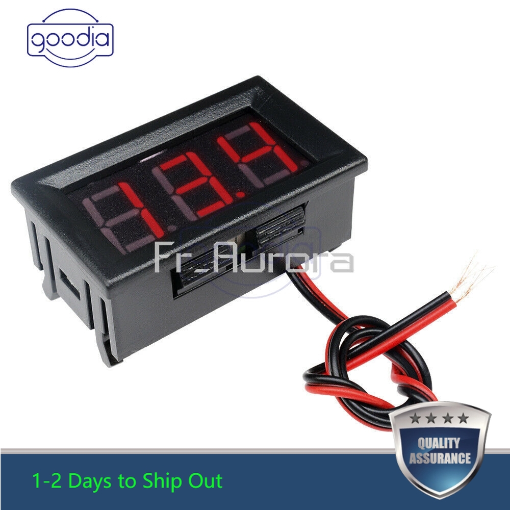 ✈【Fast/COD】✈ 0.56&quot; DC4.5-30V Voltmeter LED Panel Three Digital Display Volt Voltage Meter Red