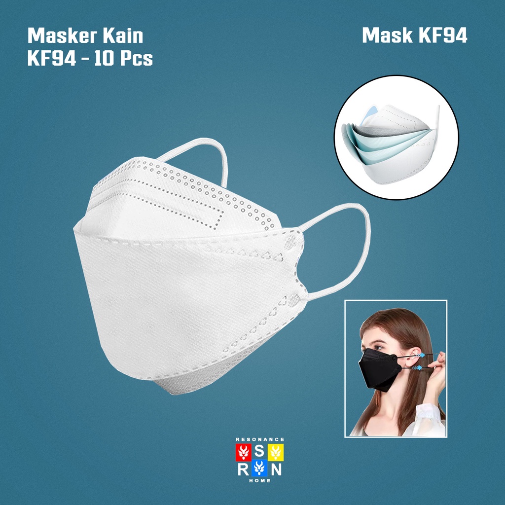 Masker KF94 Isi 10 Pcs 3ply Original Resonance Home