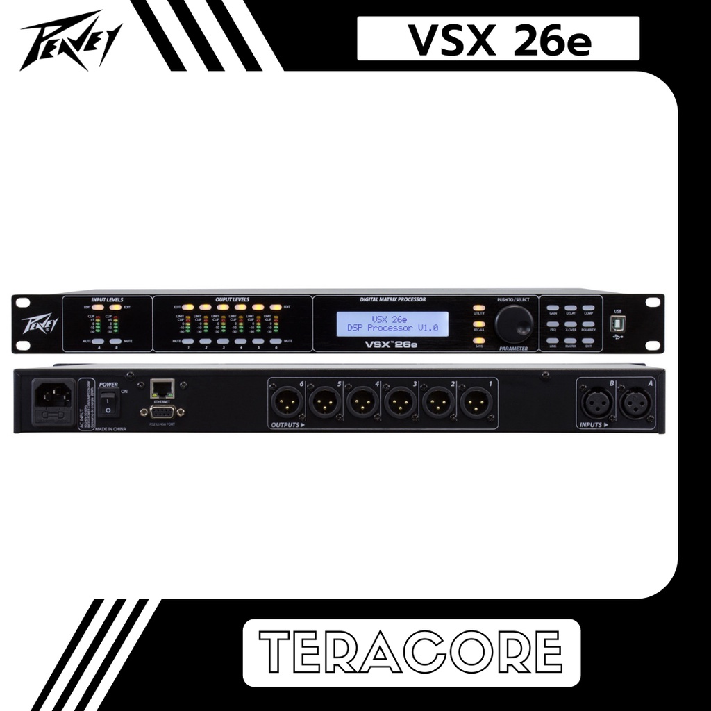 Peavey VSX 26e VSX26e VSX26 Management Speaker DLMS 2 Input 6 Output