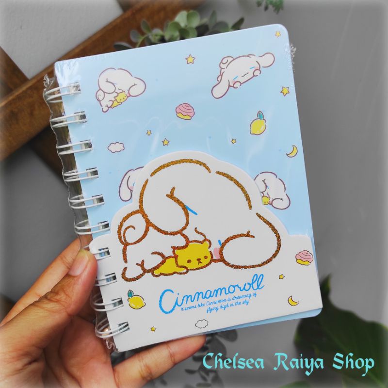 

Notes A6 Diary Mini & Memo 95 Lembar Sanrio Cinnamoroll Sleeping 10,1x13,8cm Cinamorol Cinamoroll Cinnamonroll Kawaii