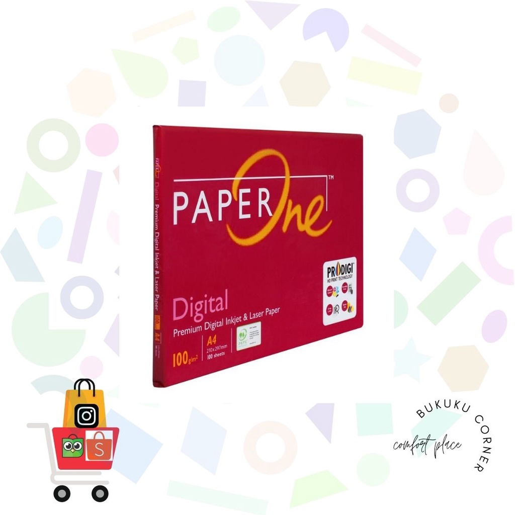 

KERTAS A4 100 GR -100 SHEET PAPER ONE