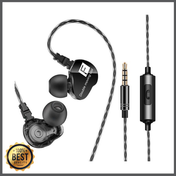 TG-EP015 QKZ Dual Driver Earphone HiFi Dengan Mic - QKZ-CK9