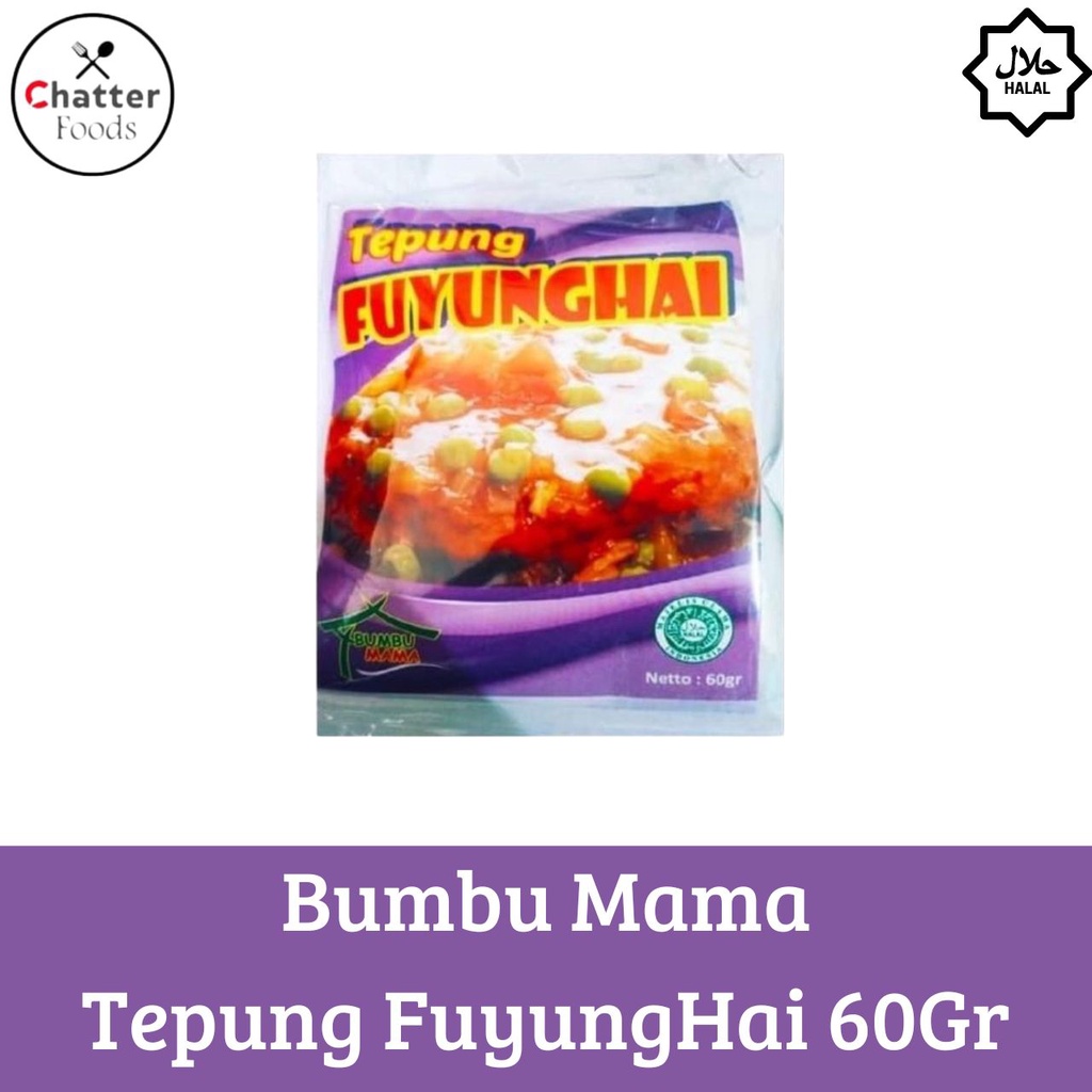 

Tepung Fuyunghai Bumbu Mama 60gr HALAL / Tepung Instan Fu Yung Hai / Bumbu Fu Yung Hai