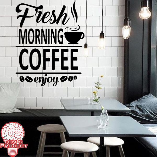  Stiker  Unik Kaca  Cafe Dinding  Office Wall Sticker  Fresh 