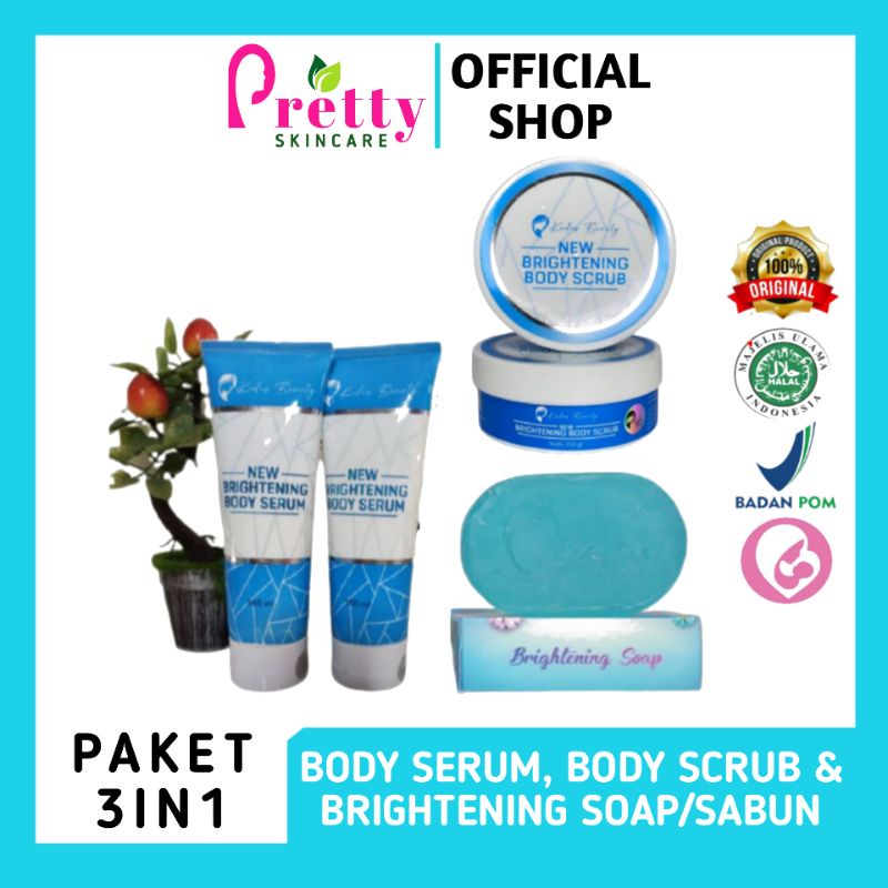 KEDAS BEAUTY ORIGINAL BPOM 3IN1 | BODY SERUM | BODY SCRUB | BRIGHTENING SOAP | HANDBODY | BODY LOTIO