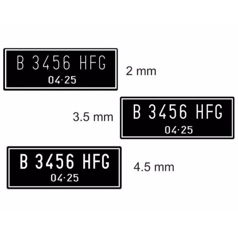 cutting sticker plat nomor motor