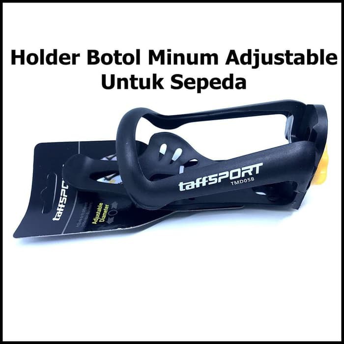 TaffSPORT Holder Botol Minum Sepeda Adjustable MTB TMD05B Black