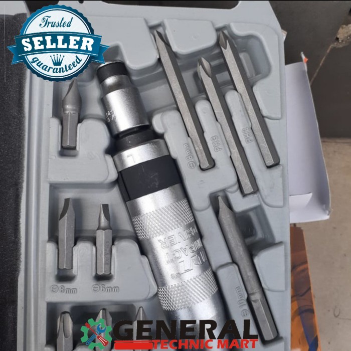 OBENG KETOK SET 11 PCS IWT impact drive set 11 pcs IWT bukan tekiro