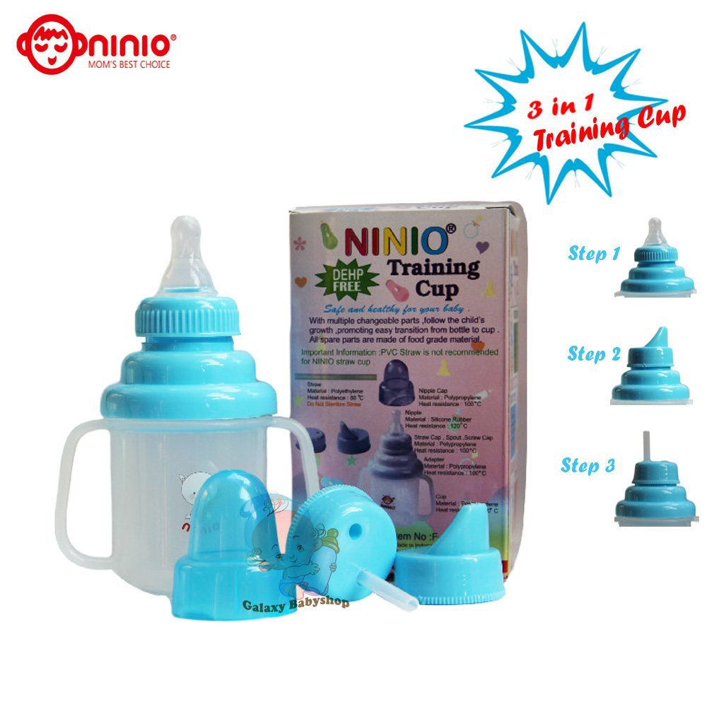 botol susu training cup ninio 3in1