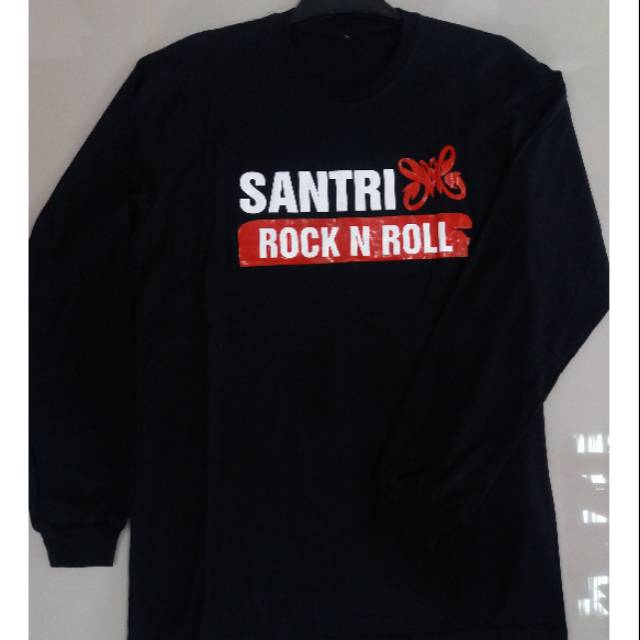 Kaos SANTRI ROCK N ROLL. kaos distro lengan panjang