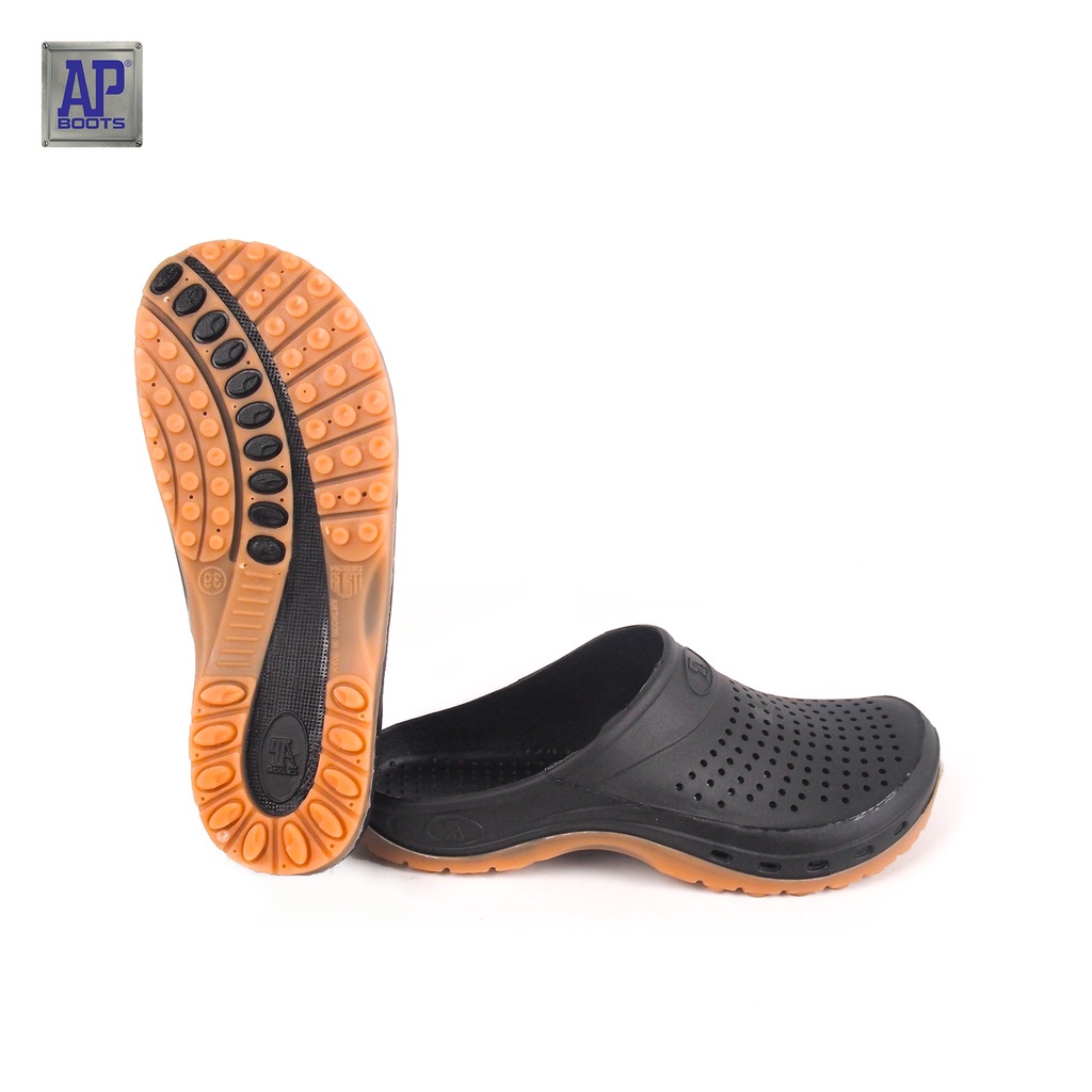 AP Boots Sandal Slop AP CLOGS - Sepatu Karet Anti Slip On PVC