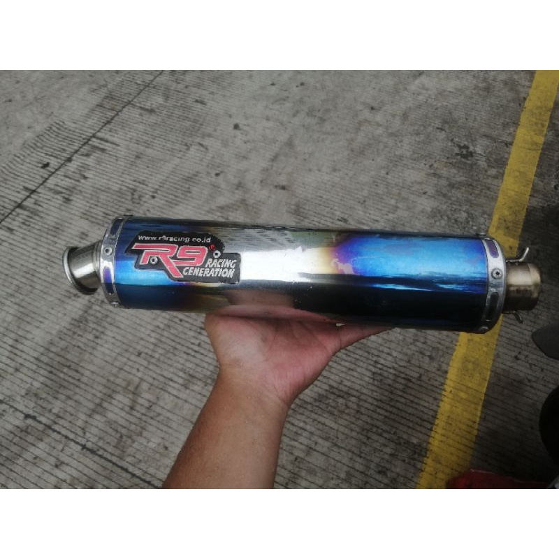 Silincer knalpot R9 Mugello old ori inlet 38