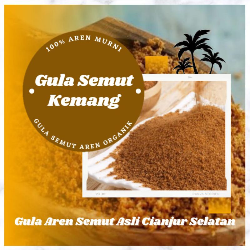 

Gula Semut 200g / Gula Semut Kemang Aren Organik 100% Aren Murni Tanpa Campuran Apapun Asli Cianjur Selatan / Palm Sugar / Brown Sugar / Gula Kawung / Gula Bubuk