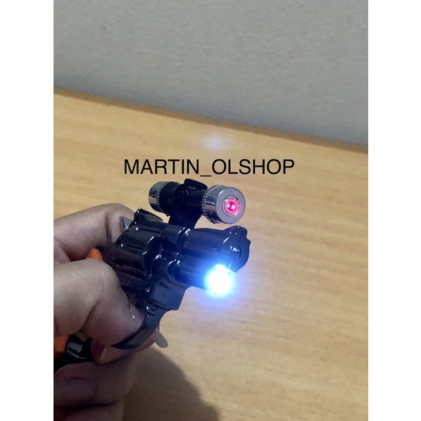 KOREK API BARA PISTOL + SENTER LED KOREK API UNIK