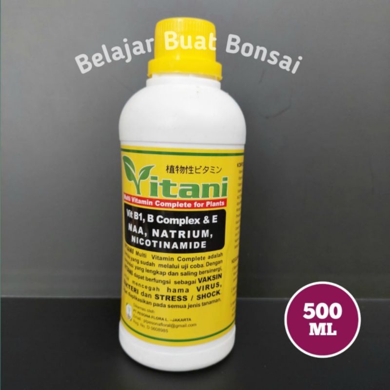 Jual Pupuk Vitamin B1 Tanaman Vitani 500 Ml Shopee Indonesia 1278