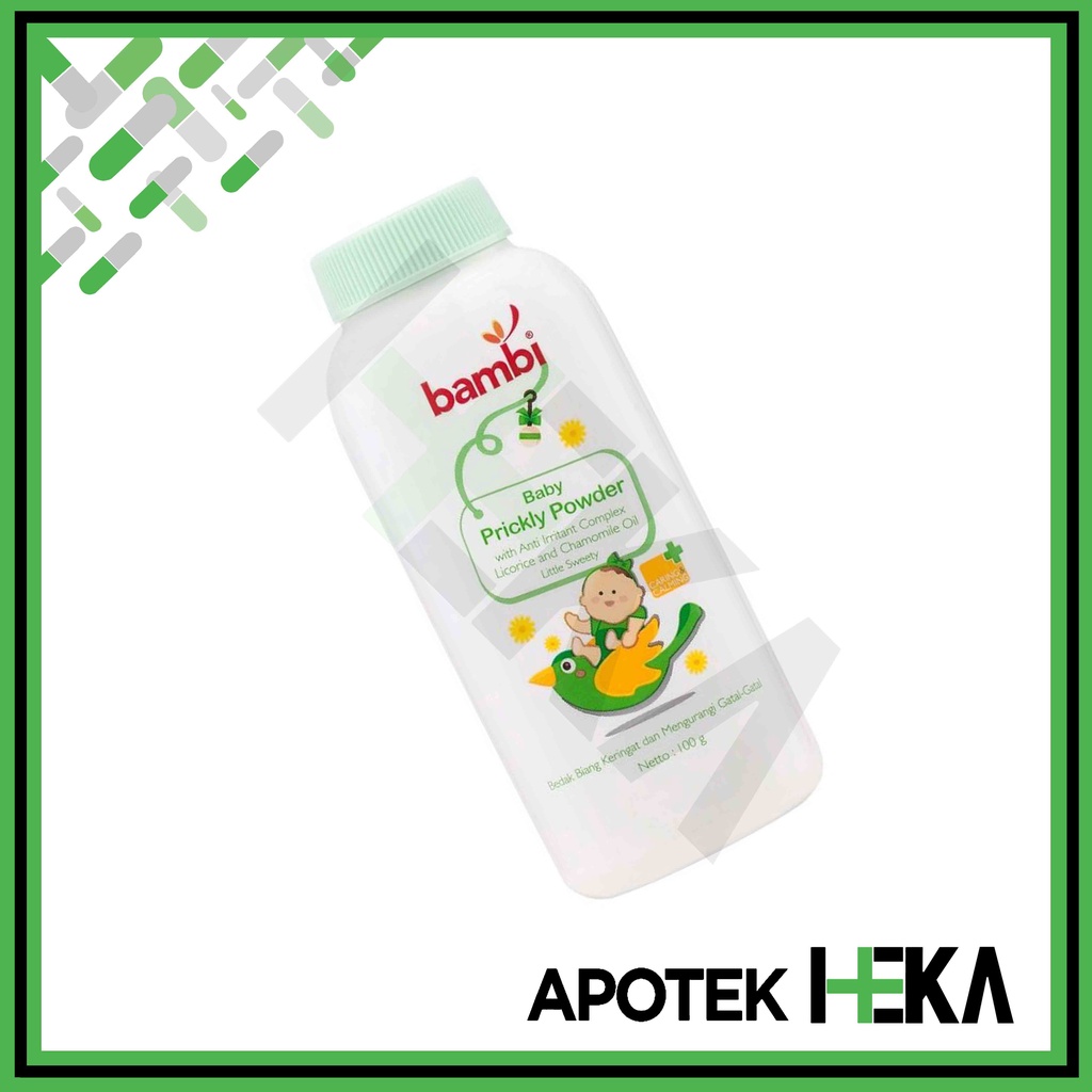 Bambi Baby Prickly Heat 100 g - Bedak Anti Iritasi Bayi (SEMARANG)