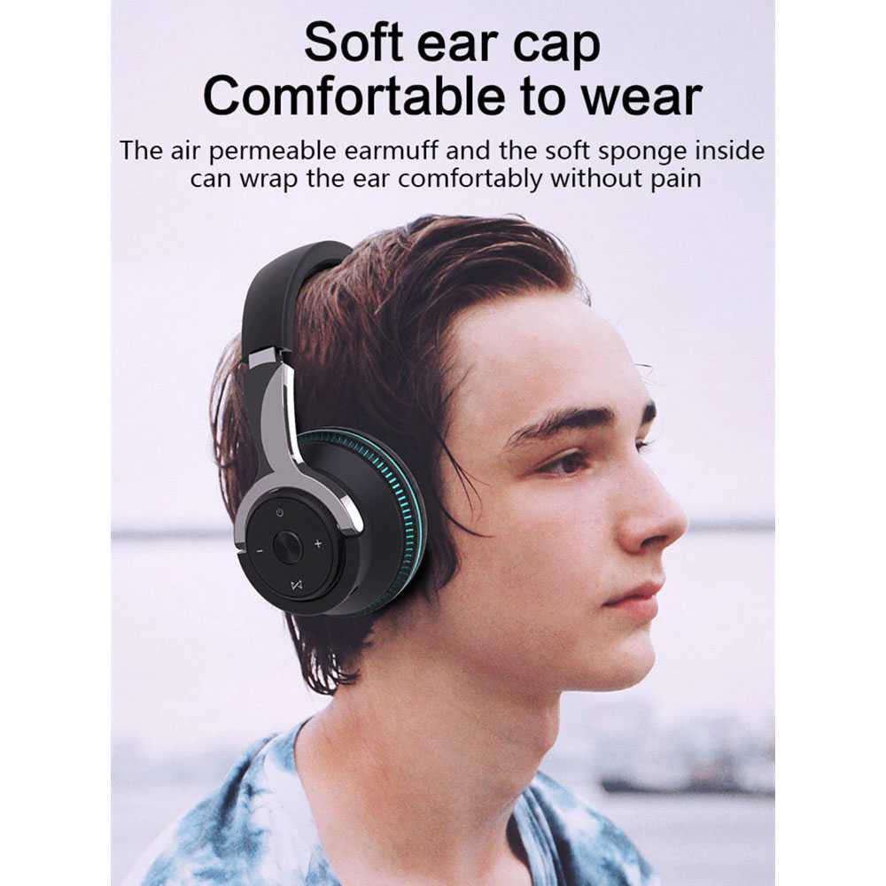 Gaming Wireless Headphone Bluetooth 5.0 3D Stereo with Mic Hedphone Headset Gamer Murah Headpone HP Henset Terbaru