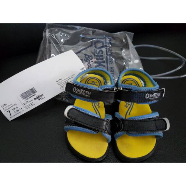 OSHKOSH Ezra Boy / sepatu sandal oshkosh hitam biru anak cowok