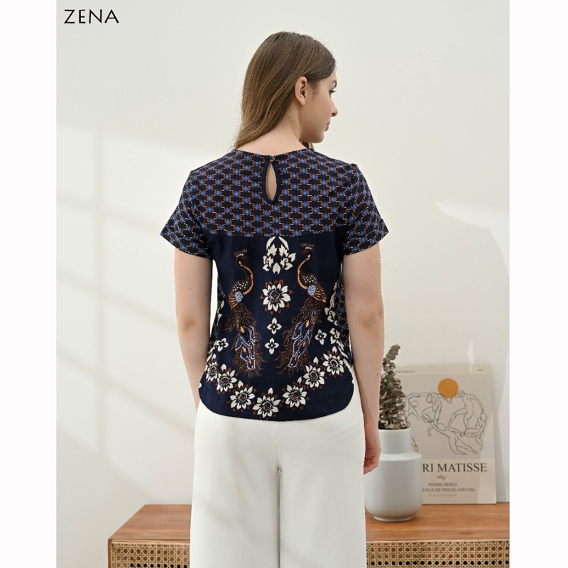 ZASKIA TOP STANDAR &amp; JUMBO - Atasan Batik Wanita Blouse Wanita/ ZENA