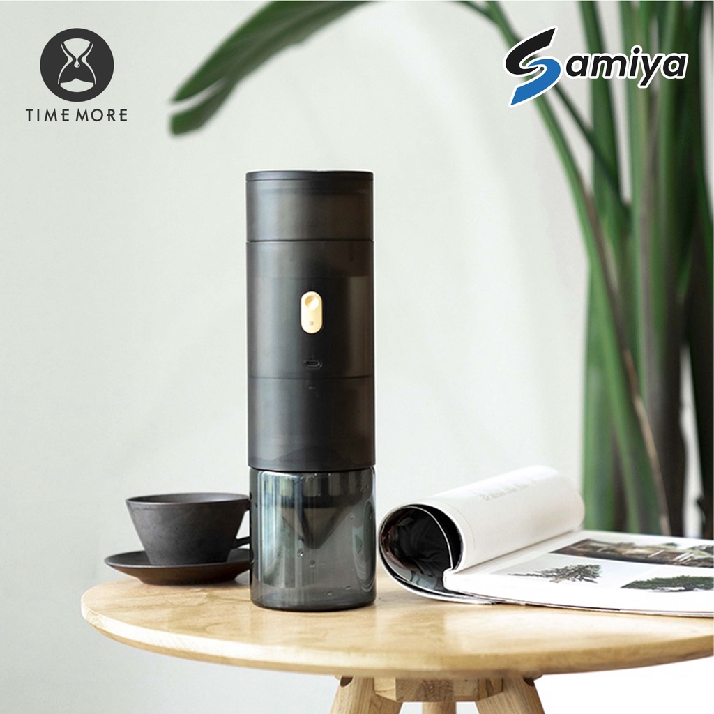 timemore 123GO auto coffee dripper electric grinder E&amp;B burr mesin kopi maker V60 portable USB 3in1 burr coating titanium FREE carry bag