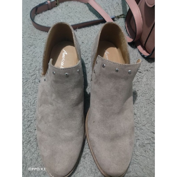 SEPATU PRE❤️ BRAND MATAHARI HAK TAHU BOOTS WANITA AMERICAN EAGLE COKLAT