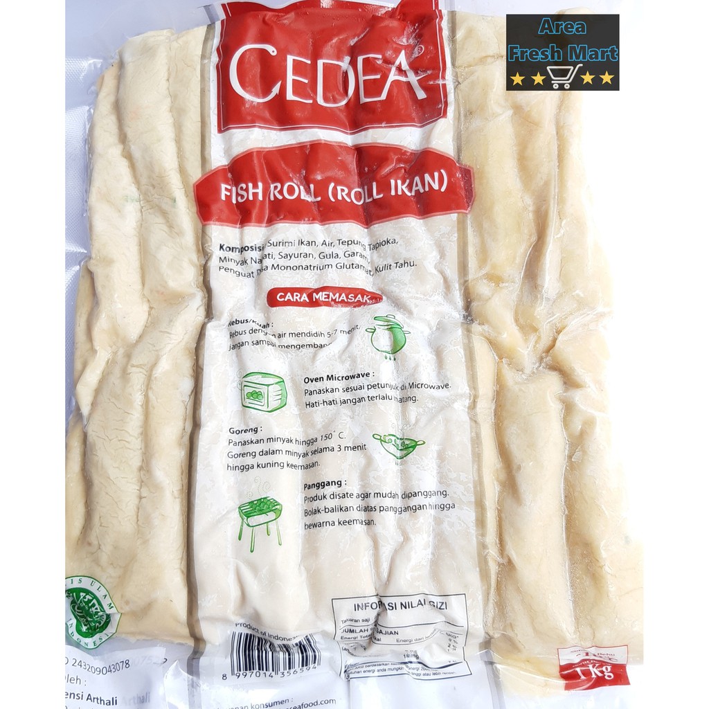 

Cedea Fish Roll 1 kg / row roll / roll ikan cedea / otak otak telur