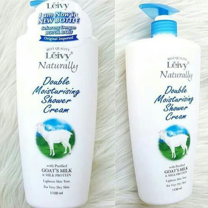 sabun cair leivy goat milk shower cream 1150ml Shopee 