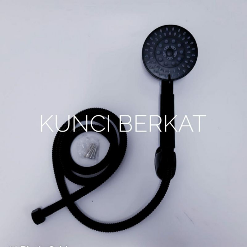 Hand Shower/Sower Mandi/Hitam/Black komplite