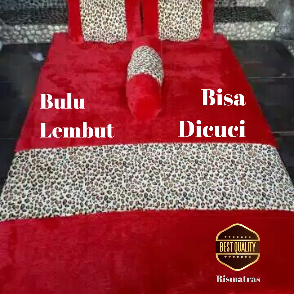 Kasur Bulu Rasfur Matras Lantai Minimalis Untuk Anak Kost Bisa Dicuci Motif Macan Tutul Harga Murah