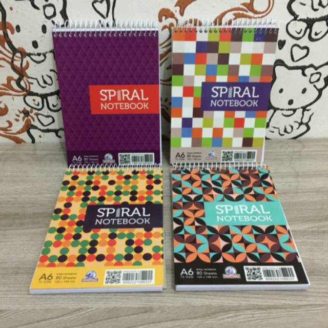 

Notebook spiral Buku Catatan A6 /5pcs /pack