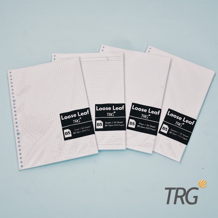 

TRG - Isi Loose Leaf HVS Paper B5 TRG - Refill Binder HVS Paper Dotted Grid Plain B5 TRG