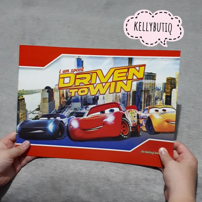 

Buku Menggambar Anak Drawing Book A4 Serbaguna Karakter Cars Mcqueen