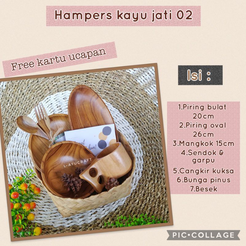 

L-AYUCRAFT Hampers kayu jati 02