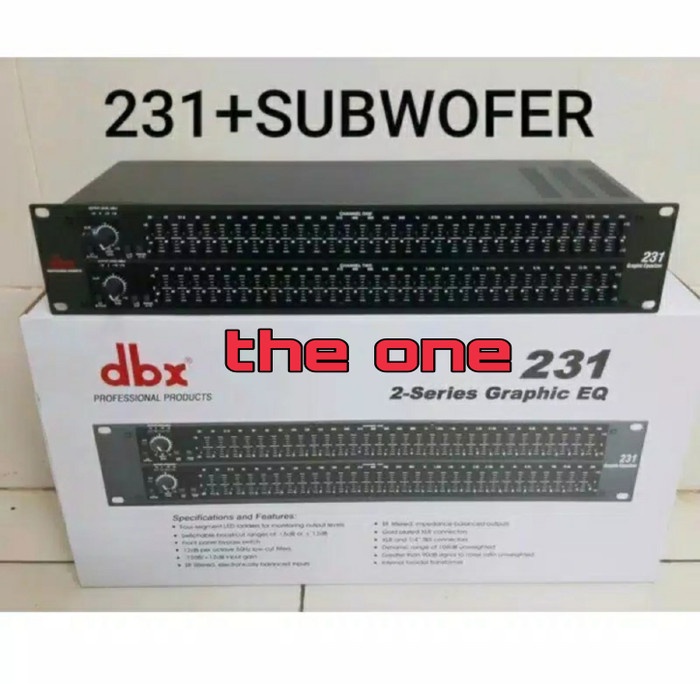 equalizer dbx 231 sub / dbx 231 + subwoofer / dbx 231 subwoofer