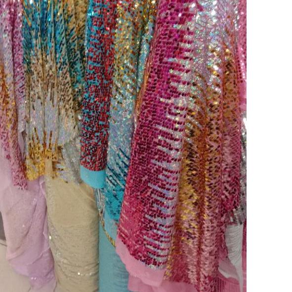 ➴ Kain sequin gradasi/bahan sequin seribu Payet/TERBARU ❋