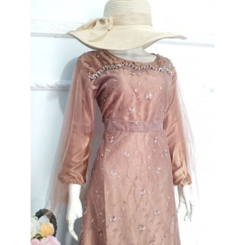 GAMIS PESTA MEWAH LUNA DRESS/ BAJU PESTA MUSLIM / SERAGAMAN BRIDESMAID