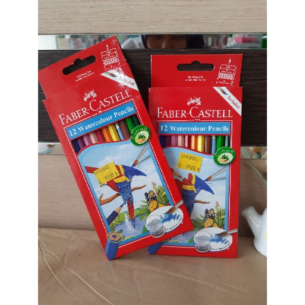 

FABER-CASTELL WATER COLOUR PENCILS 12 114462 / PENSIL CAT AIR 12 WARNA PANJANG