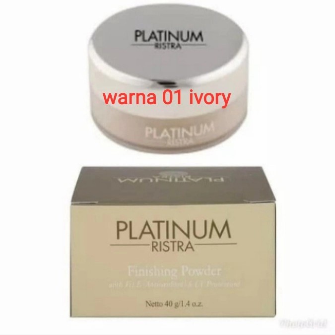 bedak tabur ristra platinum 01 ivory 40 gr