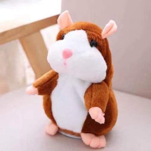 Mainan anak Talking Hamster Boneka Imut Bisa Bicara Peniru Suara dan Goyang / karakter hamster