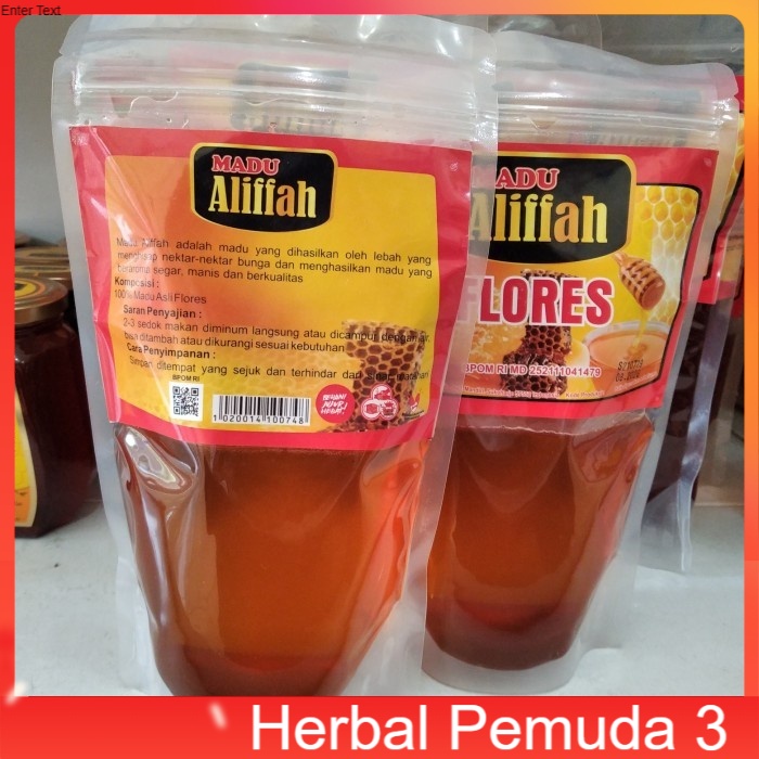 

Kemasan Refil Madu murni flores 500gr madu murni tanpa campuran / madu aliffah