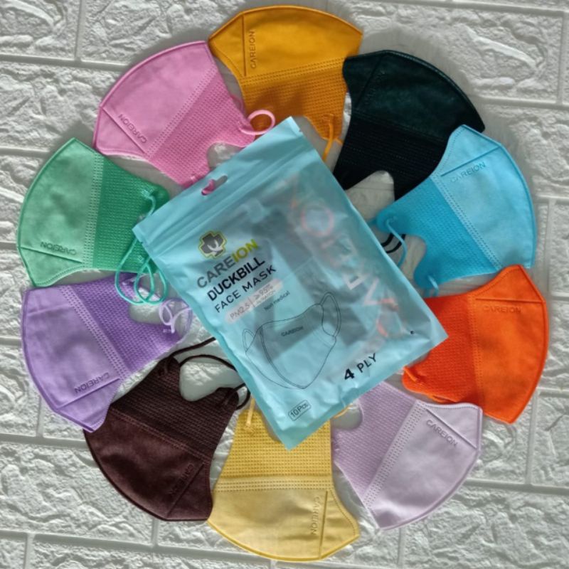 masker Duckbill warna Careindo mix Warna